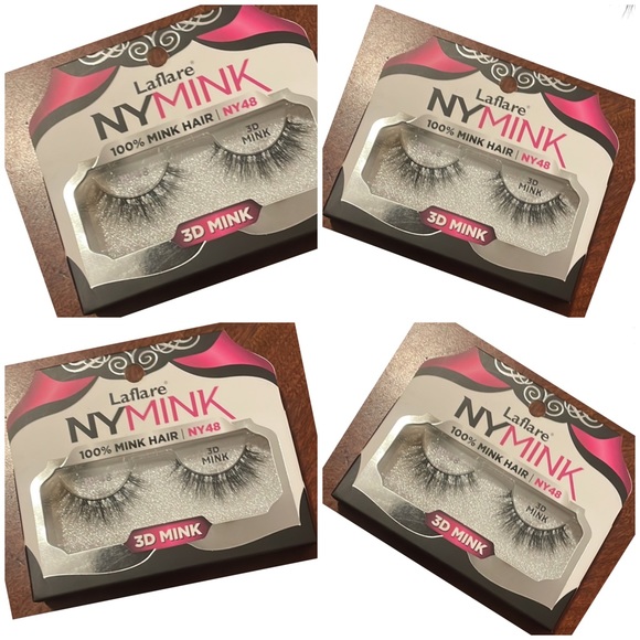 4-pairs LAFLARE 3D NY MINK Eyelashes - Picture 2 of 2